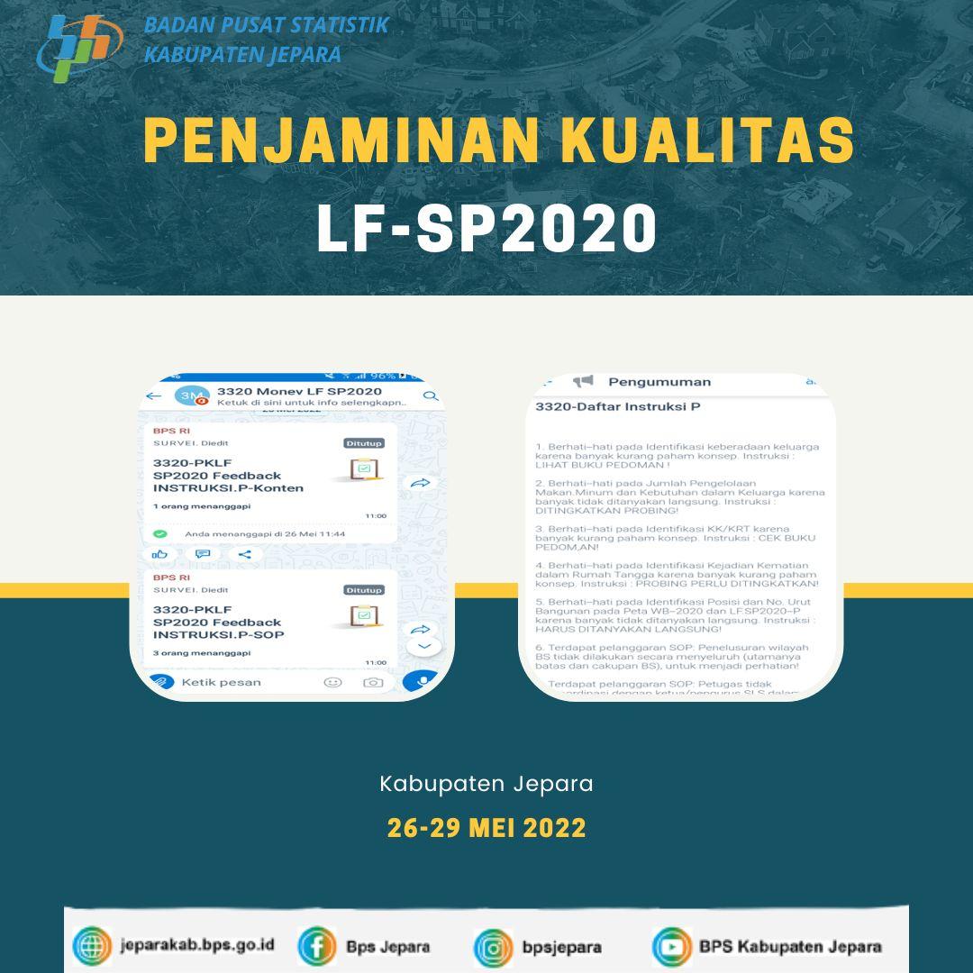 Laporan Bidang Analisis Dan Kualitas Data LF SP 2020 Bulan Mei 2022