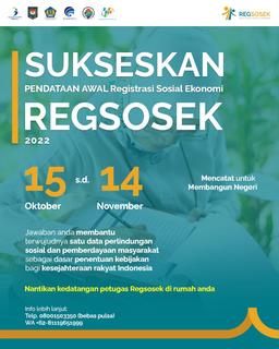  Pendataan Awal Registrasi Sosial Ekonomi Dimulai