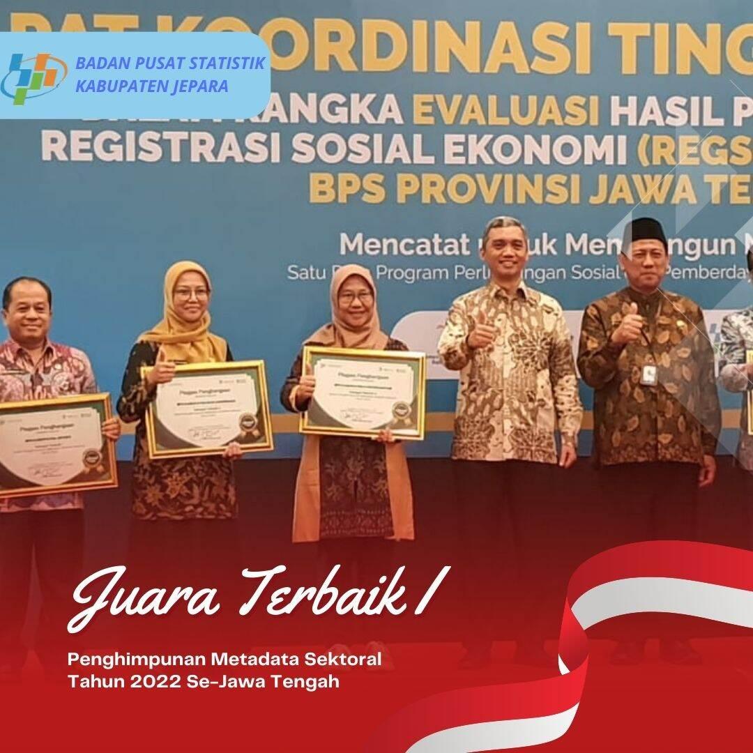 BPS Jepara menjadi Juara dalam Penghimpunan Metadata Statistik Sektoral