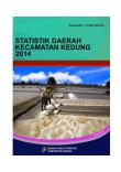 Statistik Daerah Kecamatan Kedung 2014